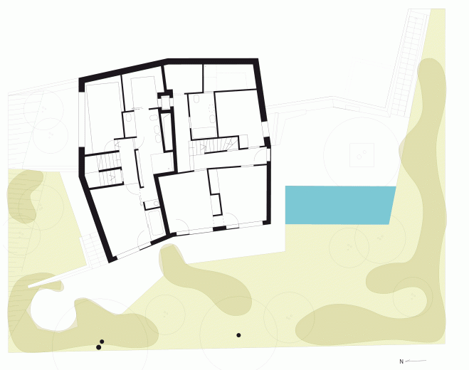 Gartengeschoss (erstes Untergeschoss)