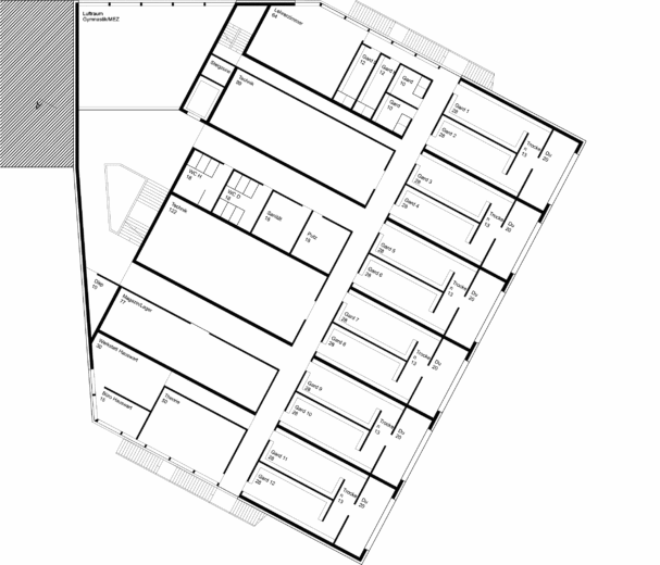 Grundriss Garderobengeschoss