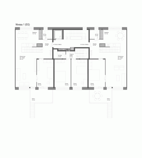 Typische Grundrisse OG