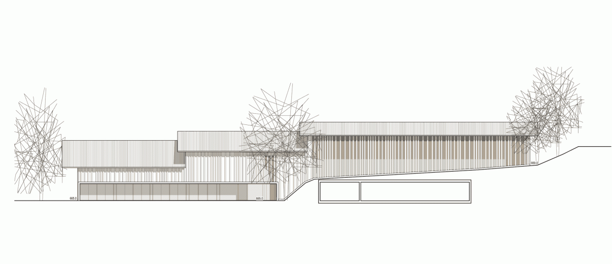 Ansicht Süd / Sportplatz