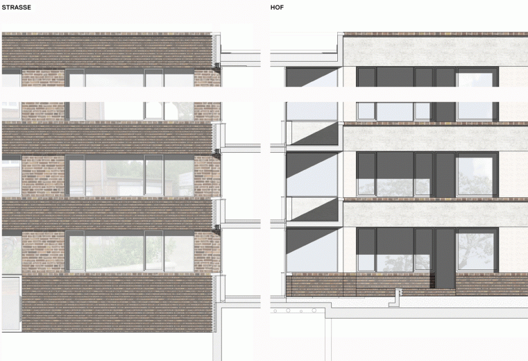Fassaden Strasse - Hof